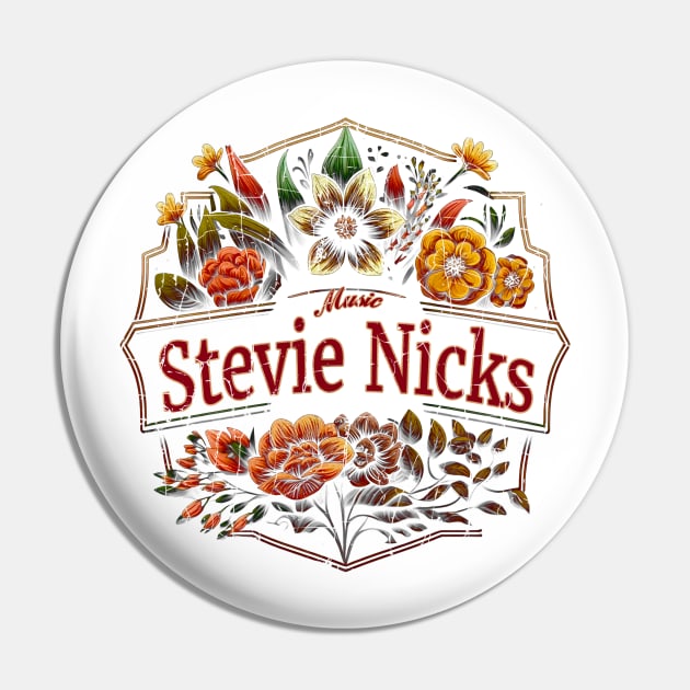 Stevie Nicks Flower VIntage Pin by Itulah Cinta