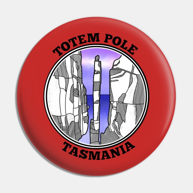 The totem pole Tasmania Pin by Bekker