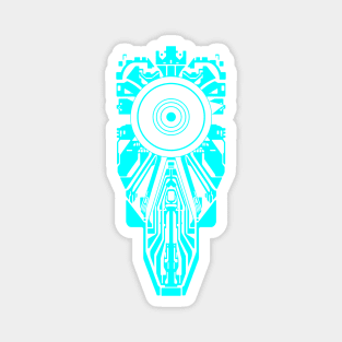 Game Warrior Cyan Magnet