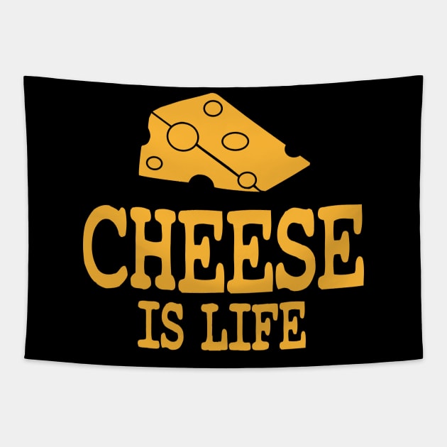 Cheese Is Life Tapestry by zurcnami