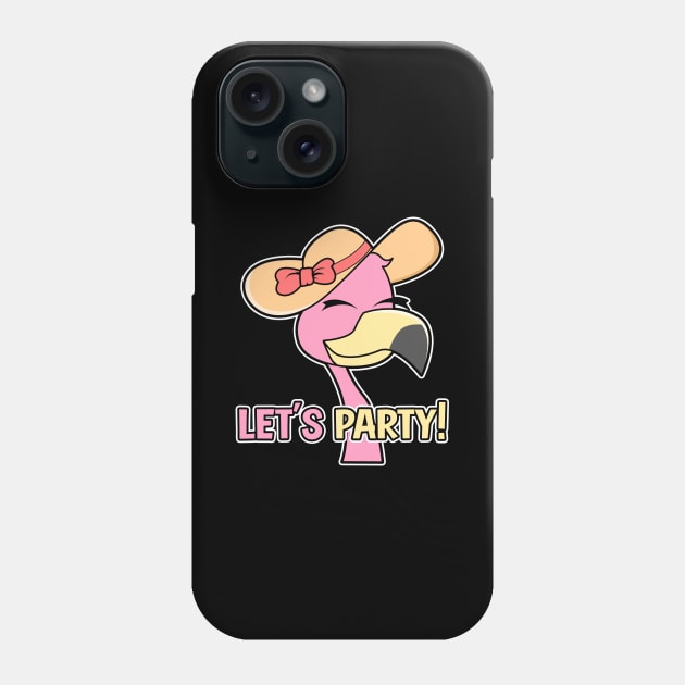 Flamingo Party Woman GIrl Phone Case by Imutobi