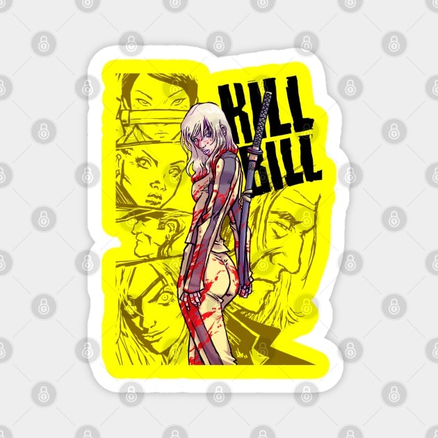 kill bill Magnet by grungethemovie