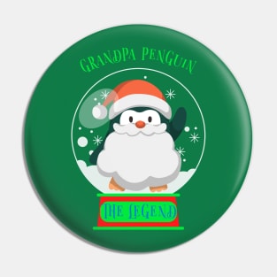 Matching Christmas Family, Grandpa Penguin Pin