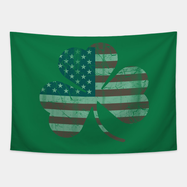 Irish American Flag Shamrock