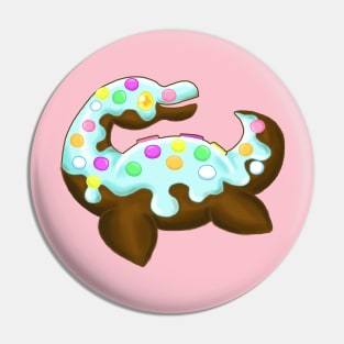 Cake Pop Loch Ness Monster Pin