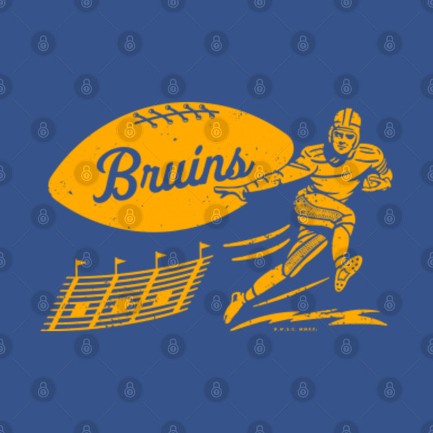 Disover Vintage College Football - U.C.L.A. Bruins (Yellow Bruins Wordmark) - Ucla Bruins - T-Shirt