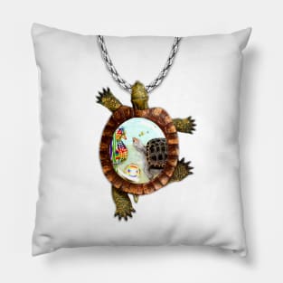 Turtle and Seahorse Pendant Pillow