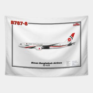 Boeing B787-8 - Biman Bangladesh Airlines (Art Print) Tapestry