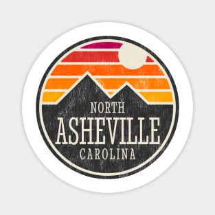 Visiting NC Mountain Cities Asheville, NC Sunset Magnet