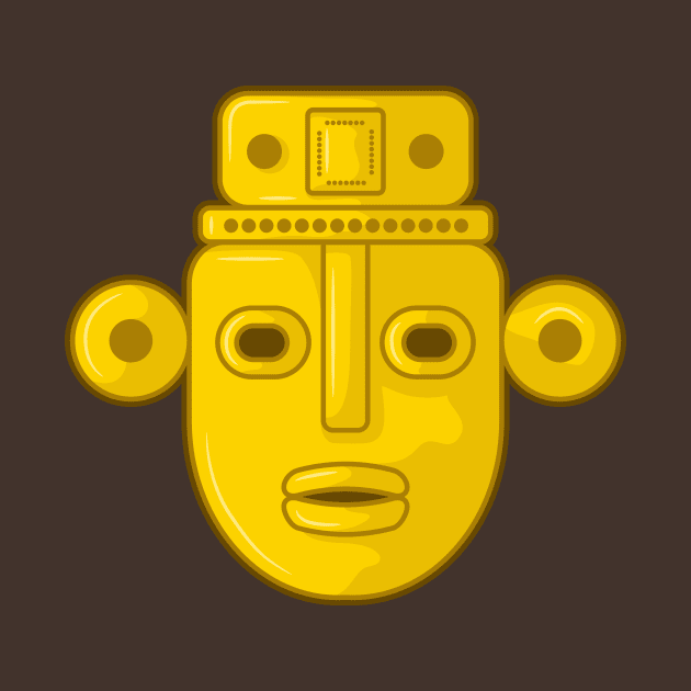 Ancient Colmbian indigenous god by Drumsartco