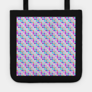 Psychedelic magenta polka dots Tote