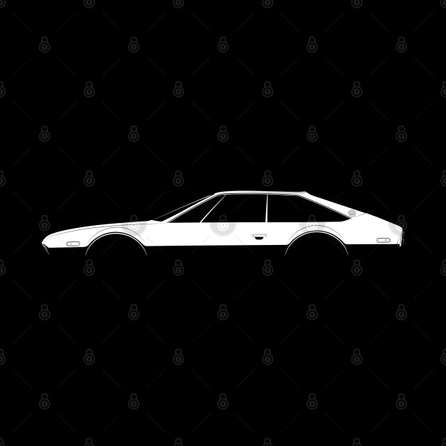 Lamborghini Jarama Silhouette by Car-Silhouettes