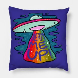 Beam Me Up Pillow