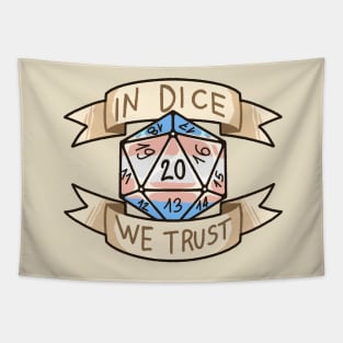 In Dice We Trust - Trans Tapestry