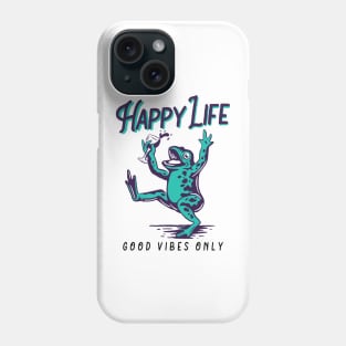 happy life frog Phone Case