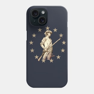 Concord Minuteman Drawing Phone Case