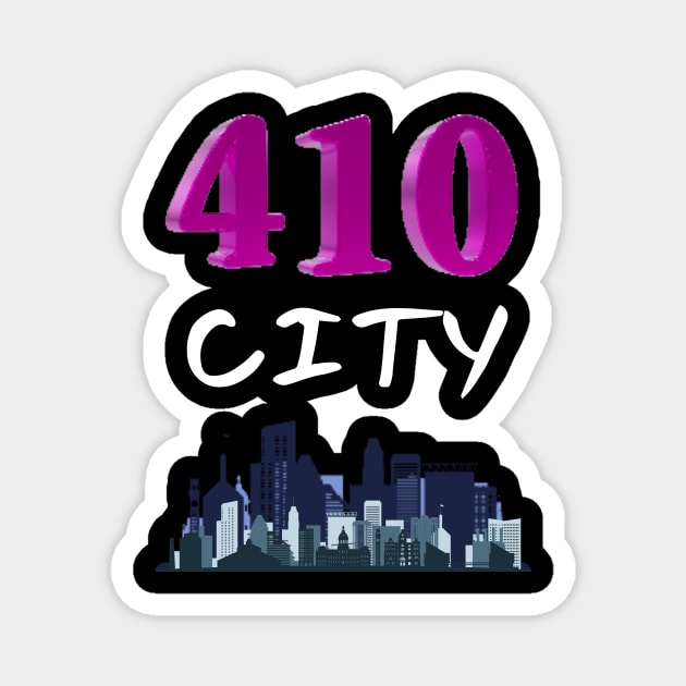 410 CITY BALTIMORE DESIGN Magnet by The C.O.B. Store