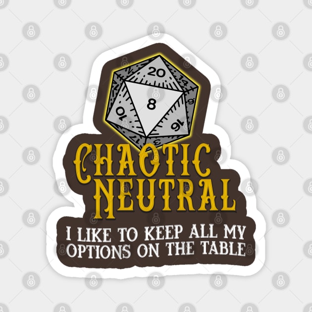 Chaotic Neutral Options Magnet by DragonQuest
