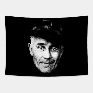 Ed Gein Portrait Retro Tapestry