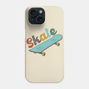 Retro skateboard Phone Case