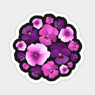 Pansy pattern Magnet