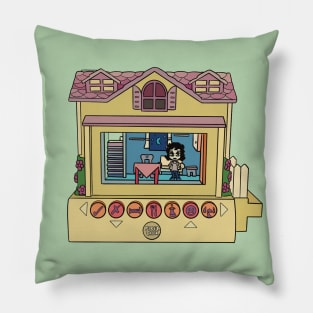 Pixel Chix Yellow House Pillow