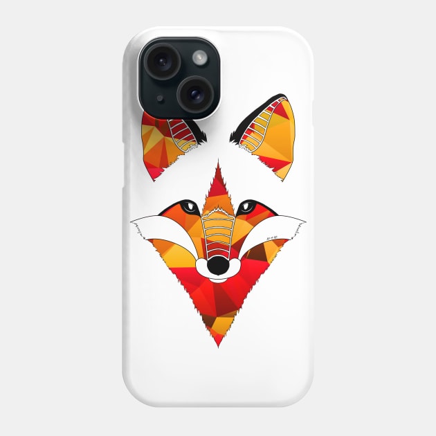 Fire Fox Phone Case by Art_et_Be