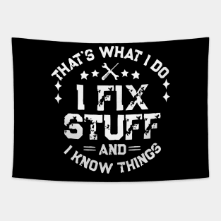 I fix Stuff Shirt Vintage Funny  - Gift for Dad Husband Grandpa Tapestry