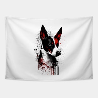 Basenji Dog Portrait Tapestry