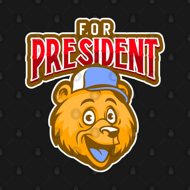 Cute Bear for President by Boga