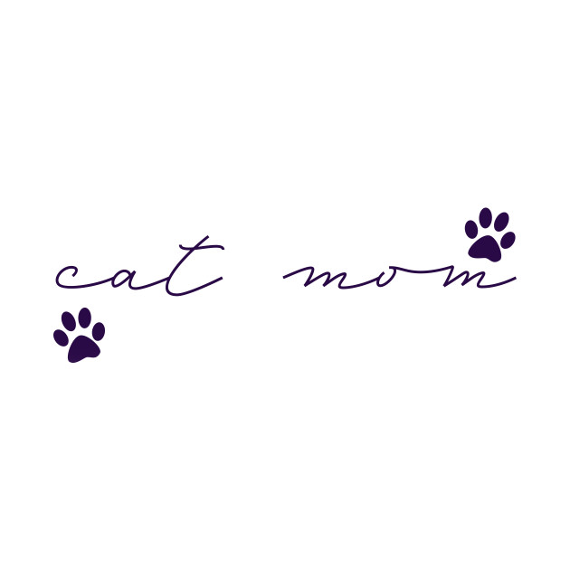 Discover Cat Mom Purple - Cat - T-Shirt