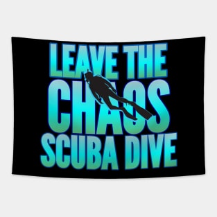 Scuba diving t-shirt designs Tapestry