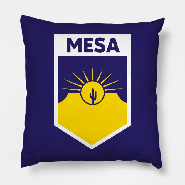 Mesa, Arizona City Flag Emblem Pillow by SLAG_Creative