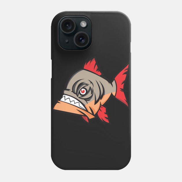 Piranha Phone Case by chergraphic