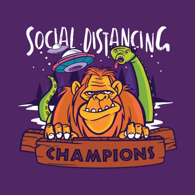 Social distancing champions by GoshaDron