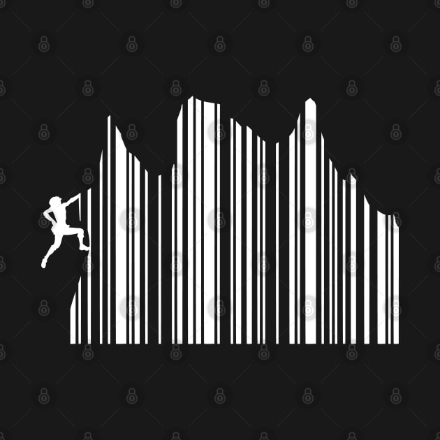 Barcode Climbing - Supermarket - Climber - Hiker by Shirtbubble