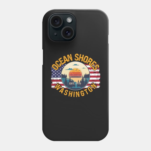 OCEAN SHORES WASHINGTON Phone Case by HomeCoquette