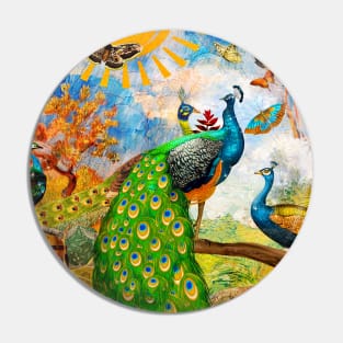 peacock garden Pin