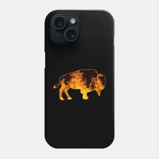 Fire Bull, Firey Musk Ox Texture Phone Case