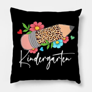 Kindergarten Teacher Leopard Pencil  school Teacher Pillow