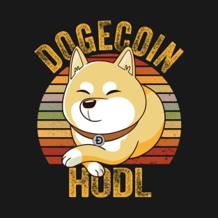 Dogecoin Hodl  Cool Dude T-Shirt