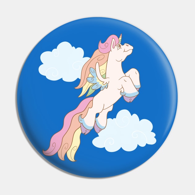 Flying Rainbow Unicorn Pin by ItsLydi