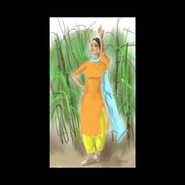 Punjabi Pind Girl by sukhpalgrewal