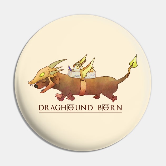 Draghound Born Pin by Unihorse