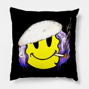 Smiley Face Vibing Pillow