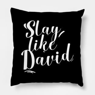 Slay Like David Religious Christianity Pillow