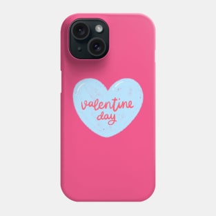 Valentine day blue heart Phone Case