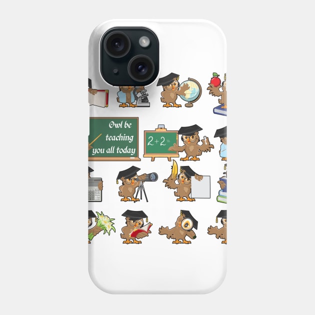 Professor Owl Phone Case by Aine Creative Designs