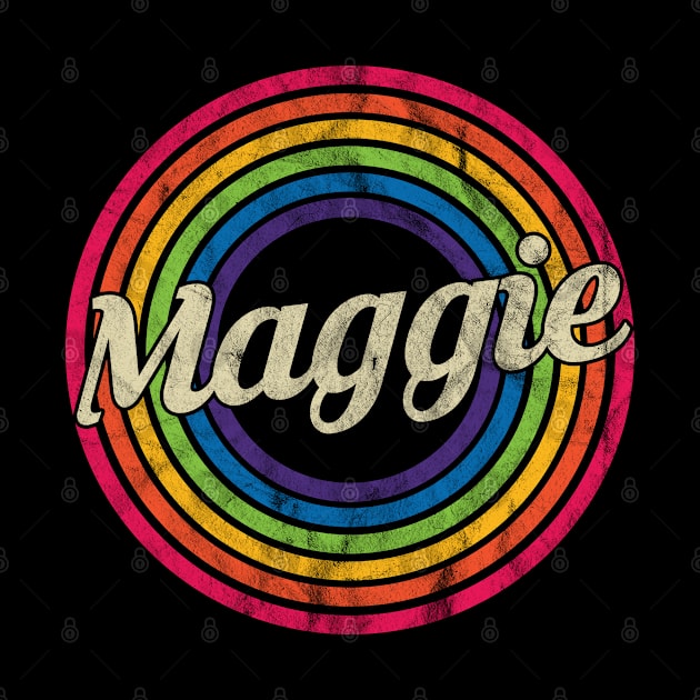 Maggie - Retro Rainbow Faded-Style by MaydenArt