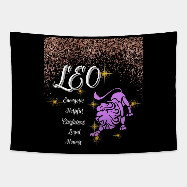 Leo ♌🦁 Zodiac Sign Astrology Tshirt Tapestry by Bro Aesthetics